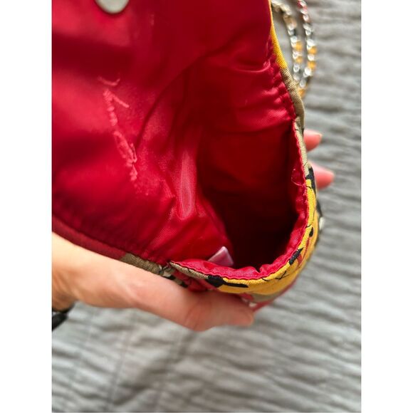 VERA BRADLEY CROSSBODY Bittersweet  CELL PHONE BAG SILVERTONE & FABRIC CHAIN RET - Picture 11 of 13